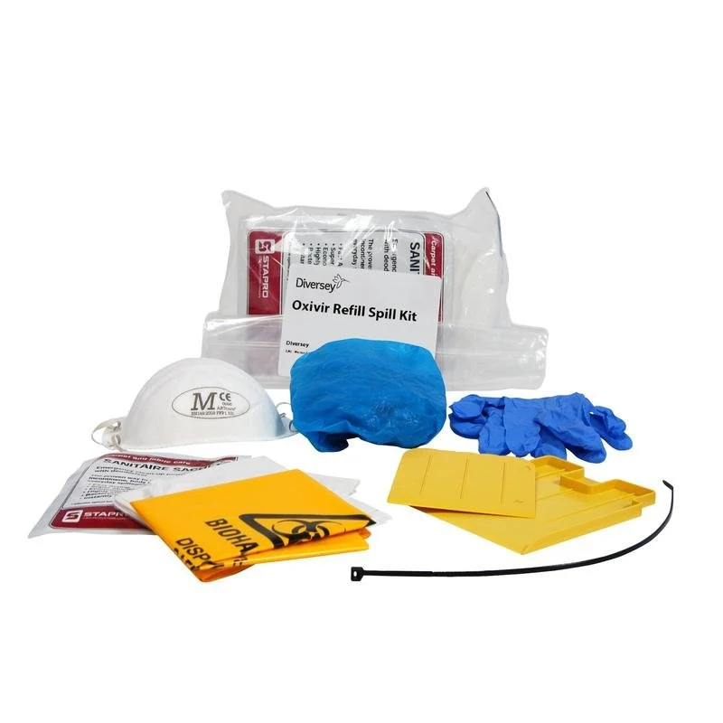 Refill del kit di fuoriuscita diversi, kit di fuoriuscita di riempimento FACH per la rapida ispezione dei fluidi corporei | Pacchetto (2 pezzi)