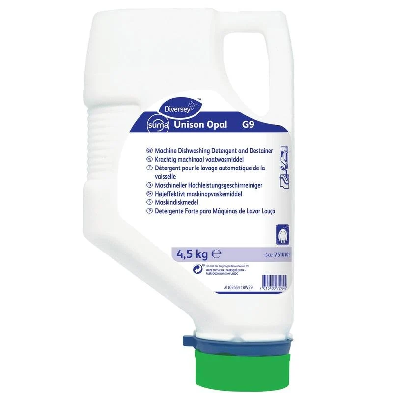 SUMA Unison Opal G9, alluminio -safe, detergente per lavaggio non caus | Cartring (4500 g)