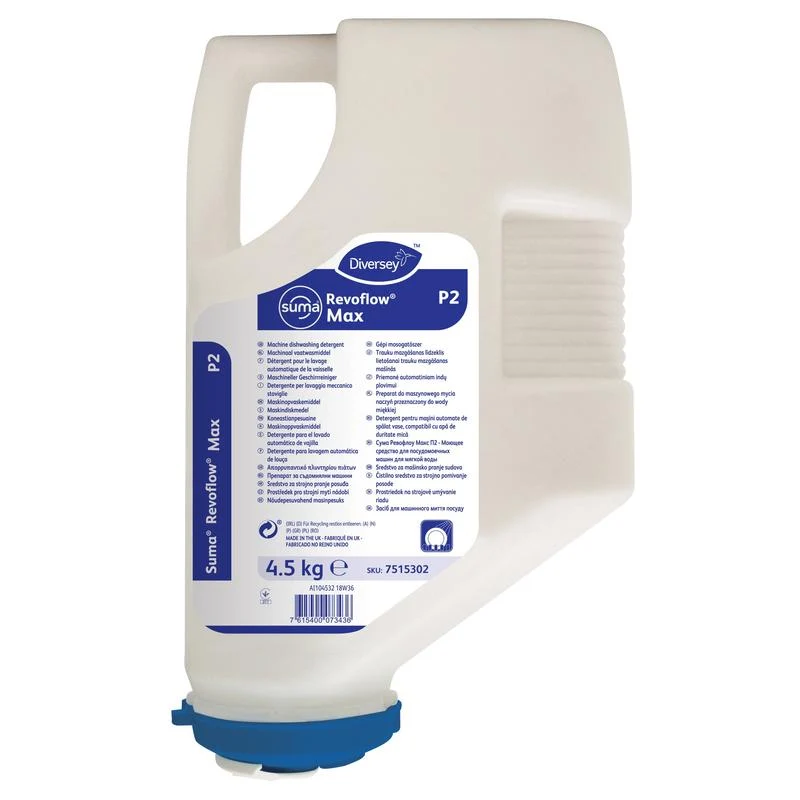 Suma Revoflow Max P2, detergente per acqua morbida a media, cloro -gratuito | Cartring (4500 g)