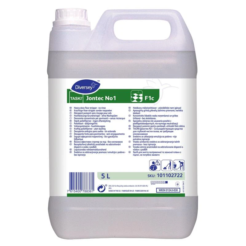 Taski jontec no1, detergente di base ad alte prestazioni per tutti i rivestimenti alcali senza risciacquo | Contenitore (5 L)