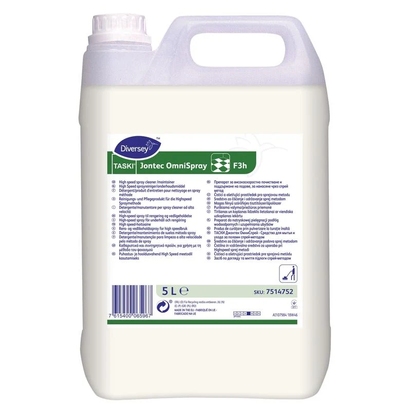 Taski Jontec Omnispray, Prodotto di pulizia e cura per macchine a ruota singola da 300 giri / min | Contenitore (5 L)