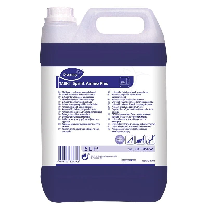 Taski sprint munizioni plus, ammoniaca -detergente per manutenzione contenente | Contenitore (5 L)