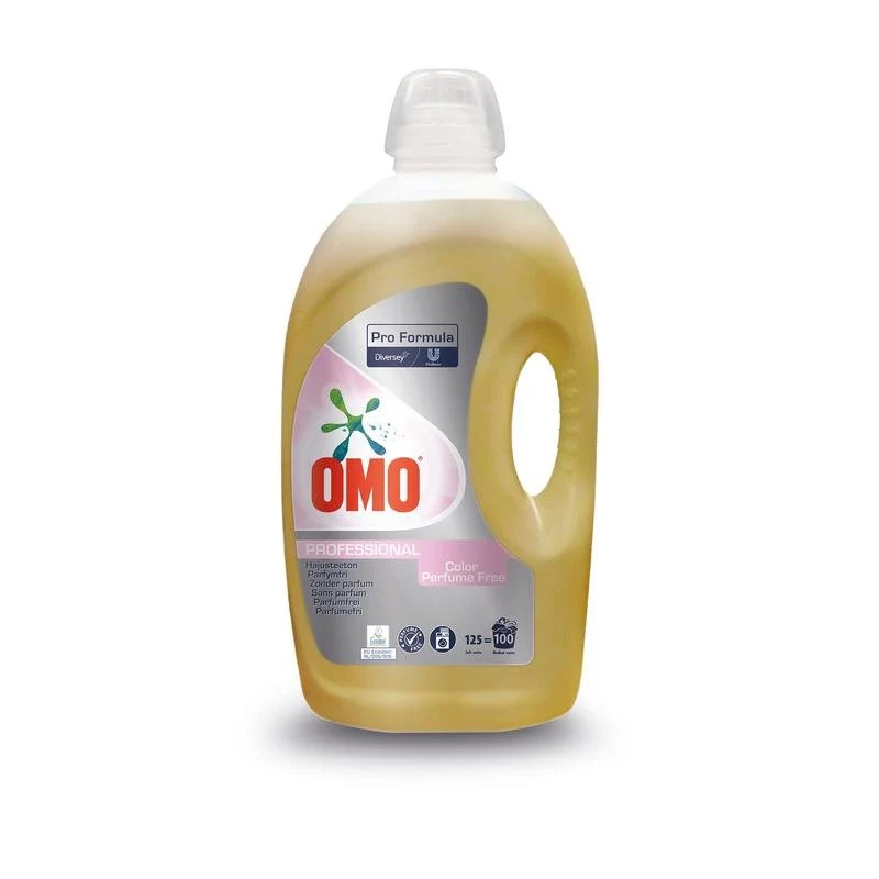 Omo Pro Formula Perfume -Free, Detegente senza profumo, che è particolarmente adatto per tessuti colorati | Bottiglia (5 L)