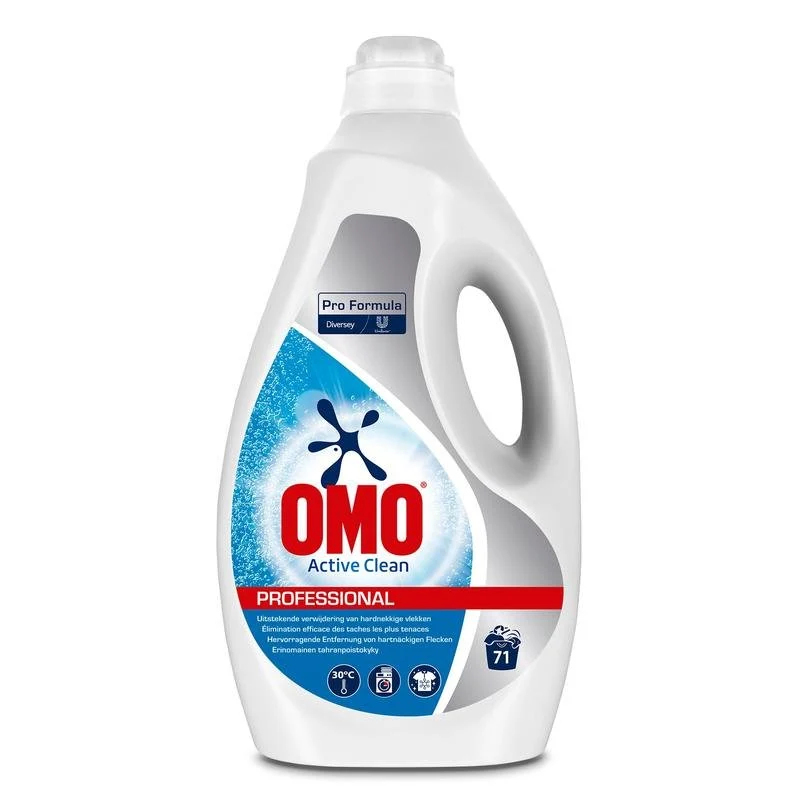 OMO Professional Active Clean, Detersivo completo liquido | Bottiglia (5 L)