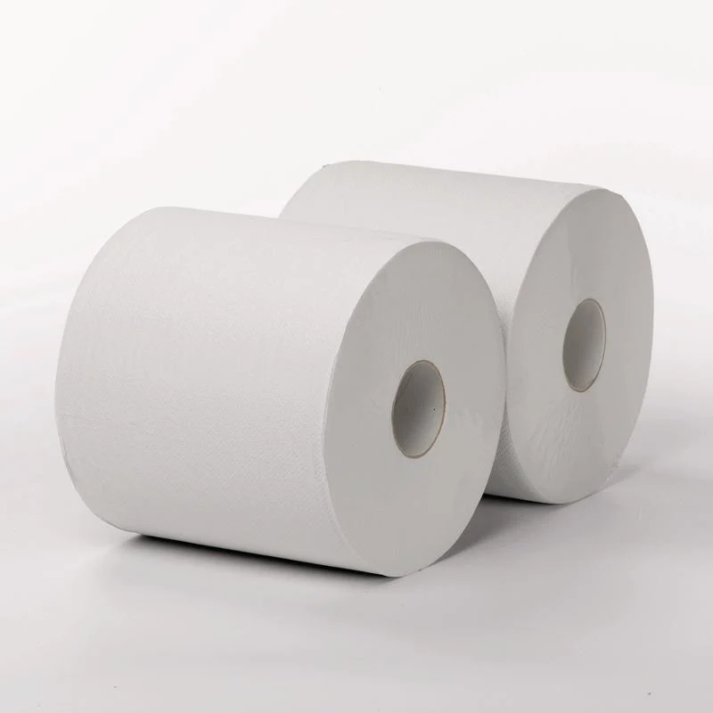 Pullo di asciugatura Maxi 2-strato bianco 555m, dimensione della foglia 38 x 25 cm, 1460 foglio per rollio | Pacchetto (1 rotolo)