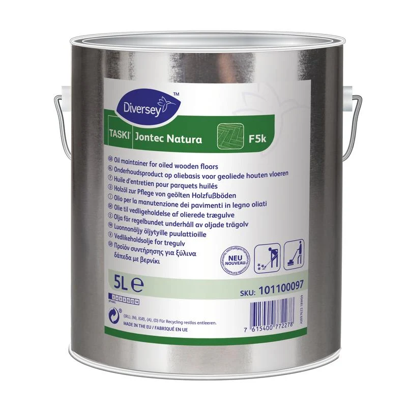 Taski jontec natura, olio per pavimenti in legno oliato, legno di pietra e puledri di cotta | Contenitore (5 L)