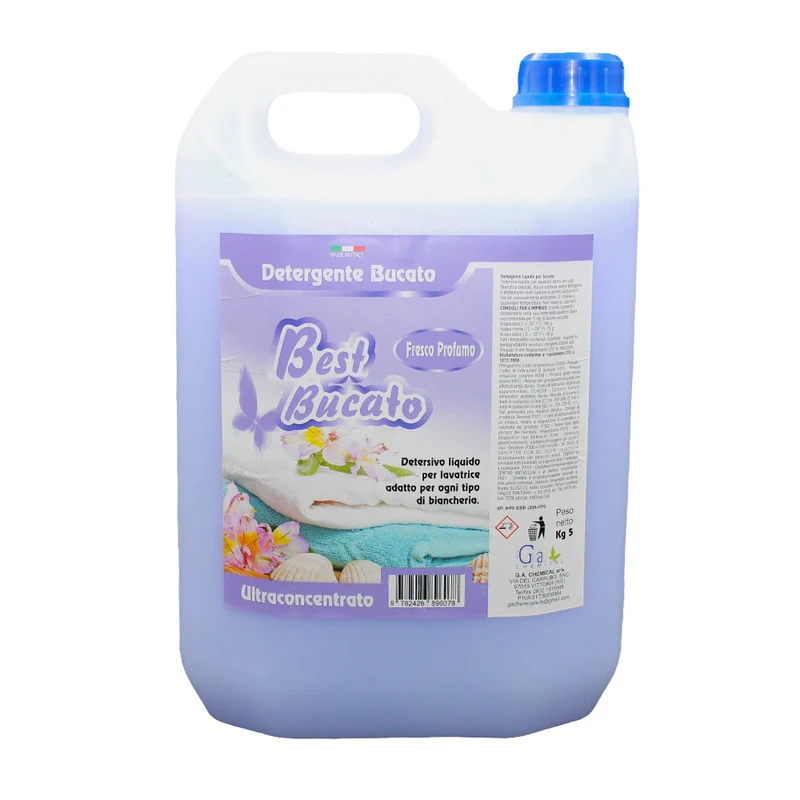 BEST BUCATO - Detersivo liquido per lavatrice concentrato super profumato - 5kg