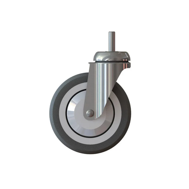 Ruota del carrello di taski - pavimenti per moquette, ruota per il carrello di taski, sterzabile, 125 mm, per stormi di moquette | Pacchetto (1 pezzo)