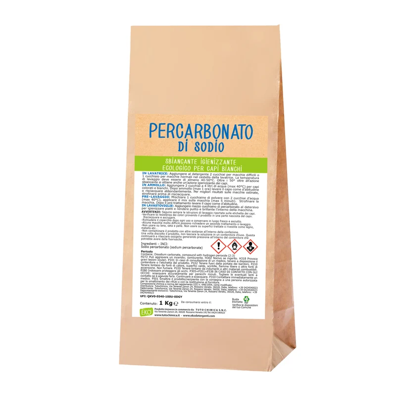 Percarbonato di sodio 1 Kg Busta Carta