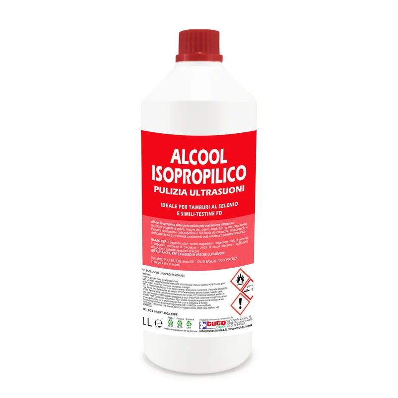 Alcool Isoproopropilico 1L, Detergente Pulizia PCB Ossidazione Ultrasuoni