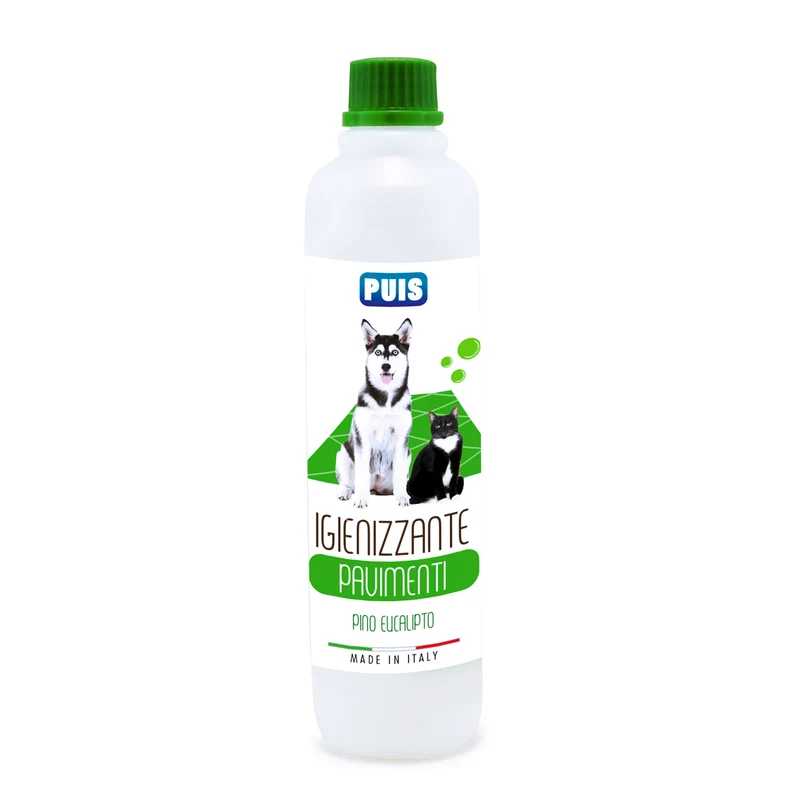 Puis Detergente Igienizzante Pavimenti - Per Animali Domestici, Elimina i Cattivi Odori - Profumo Eucalipto Pino