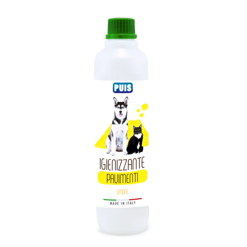Puis Detergente Igienizzante Pavimenti - Per Animali Domestici, Elimina i Cattivi Odori - Profumo Limone