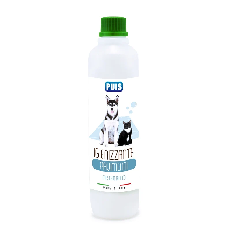 Puis Detergente Igienizzante Pavimenti - Per Animali Domestici, Elimina i Cattivi Odori - Profumo Muschio Bianco
