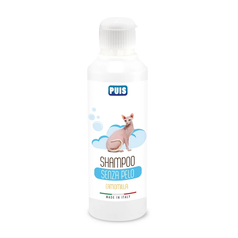 Puis Shampoo Gatto Senza Pelo Camomilla Ipoallergenico