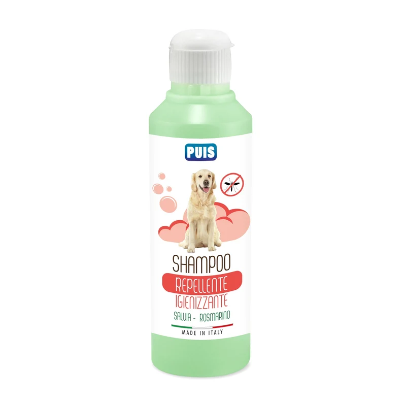 Puis Shampoo Cani Repellente Igienizzante, Salvia e Rosmarino Ipoallergenico