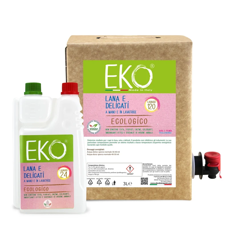 Bag in Box Kit Eko detersivo lana e delicati ecologico