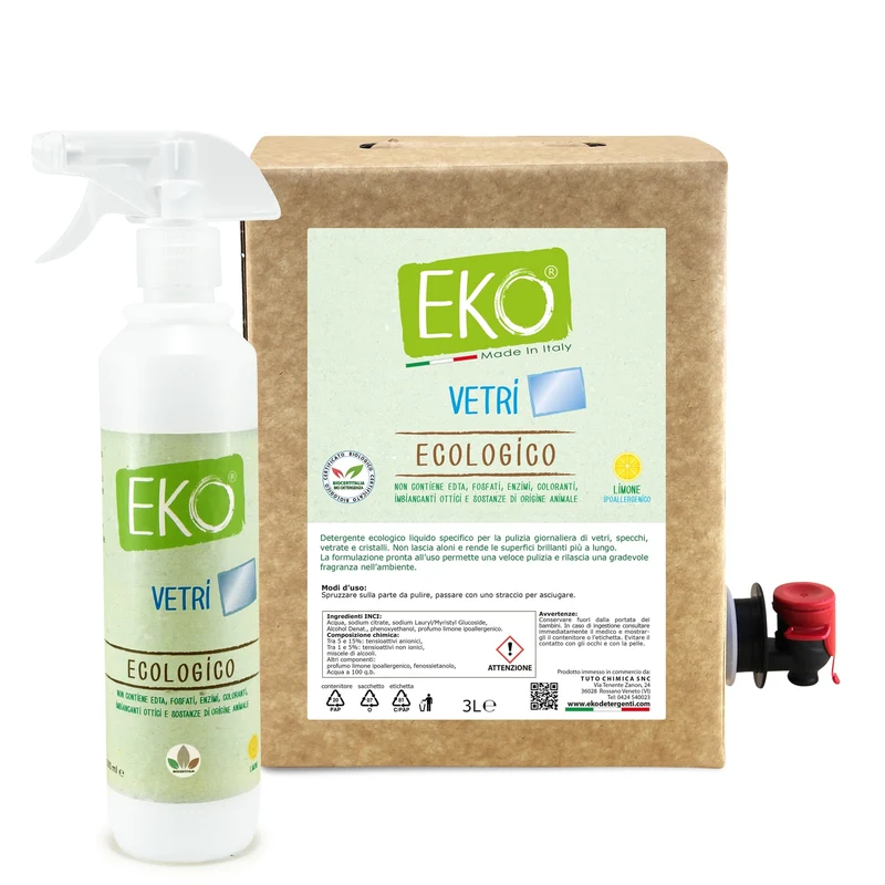 Bag in Box Kit Eko detergente vetri ecologico