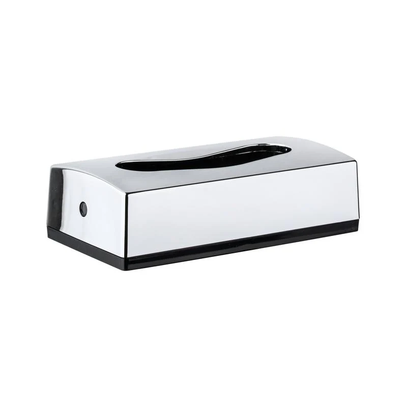 Donor DI per asciugamani cosmetici Box standard, donatore di plastica indipendente o adatto per il montaggio a parete, per gli asciugamani cosmetici nella scatola standard 1 pezzo (argento metallico) | Pacchetto (1 pezzo)