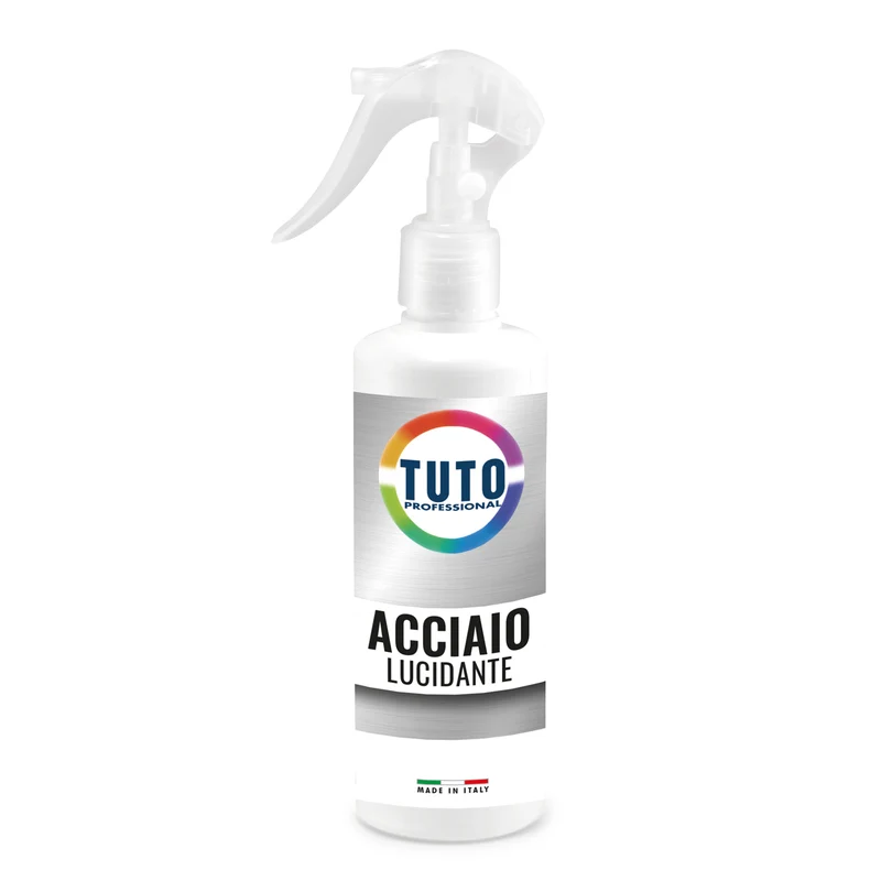 Tuto pulitore lucidante per acciaio inox