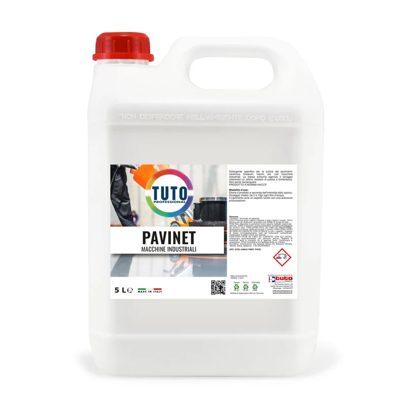 Detergente per lavapavimenti industriali tuto pavinet 5L