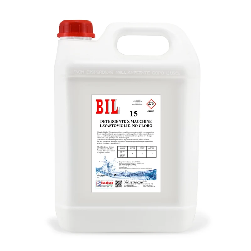 Bil 15 detersivo liquido lavastoviglie senza cloro 6Kg