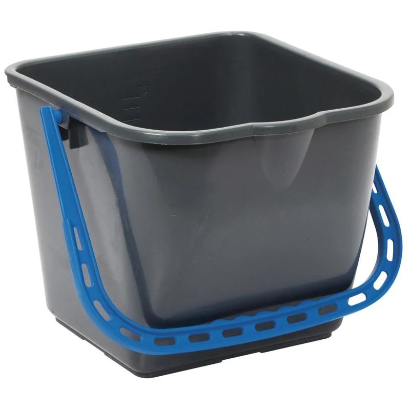 Secchio taski 15L blu, secchio blu per funzionamento manuale | Pacchetto (1 pezzo)