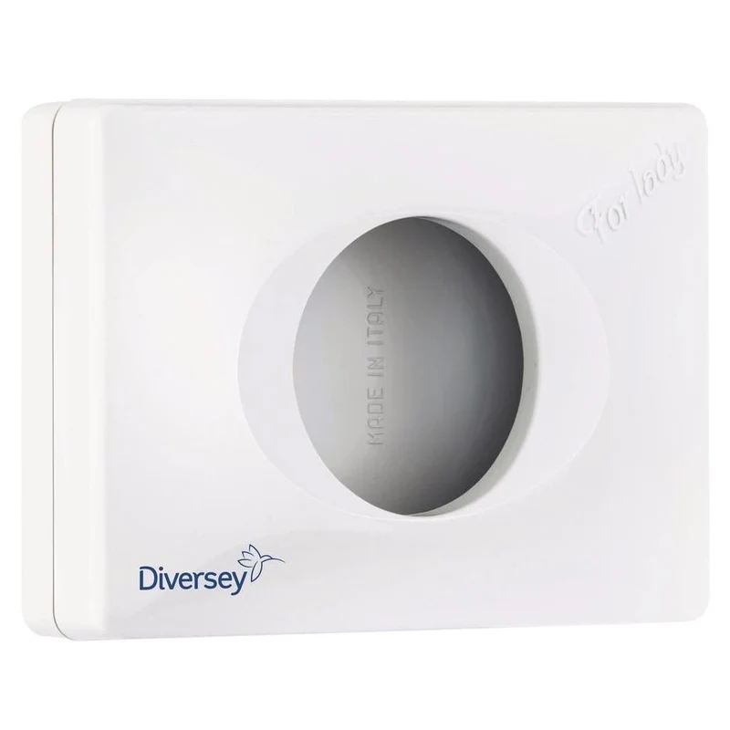 Dispenser di sacchetti per igiene bianco, distributore di sacchetti di igiene di plastica, bianco, dimensioni 95 x 135 x 32 mm (hxbxt) | Pacchetto (1 pezzo)