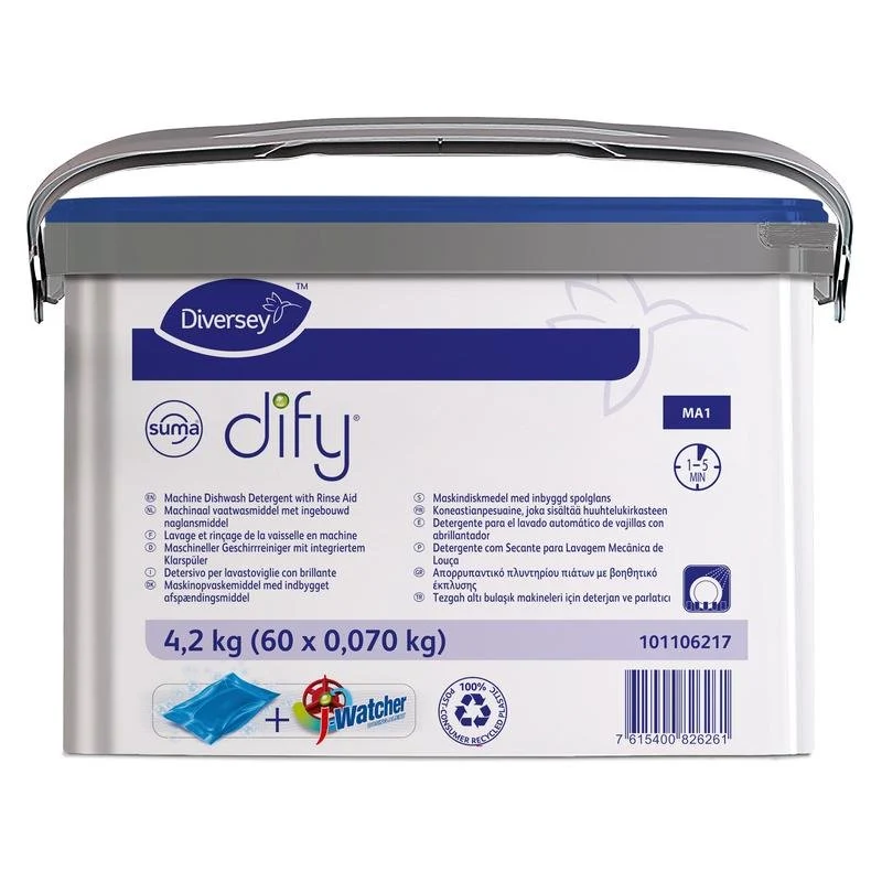 Suma Dify MA1, prodotto all-in-one per macchine intestinali commerciali | Pacchetto (60 pezzi)