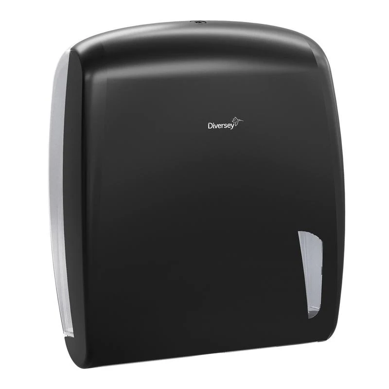 Dispenser asciugamano pieghevole - Z -fold, nero, donatore per asciugamani pieghevoli di tipo Z, nero | Pacchetto (1 pezzo)