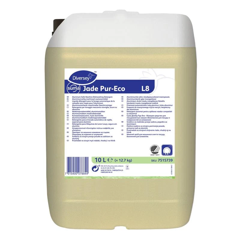 SUMA Jade PUR-ECO L8, detergente per lavastoviglie in alluminio ecologico | Contenitore (10 L)