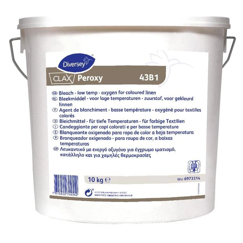 PEROXY CLAX, BLEACH - Per basse temperature - su una lavanderia colorata di ossigeno | Secchio (10 kg)