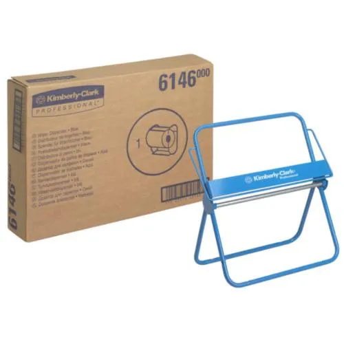 Porta da parete per grandi rulli, supporti per pareti - per rulli di grandi dimensioni, metallo, blu; Tempo di consegna ca. 4 settimane | Pacchetto (1 pezzo)