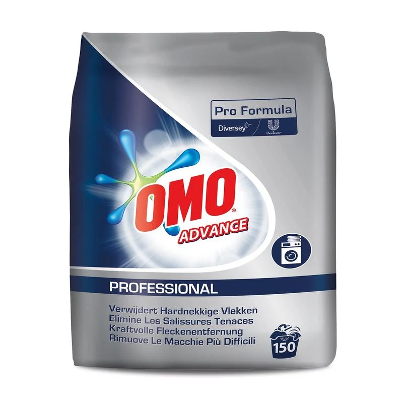 OMO Professional Advance 150 lavaggi, polvere di detergente per lavaggio completo 14,25 kg | Sack (14 kg)