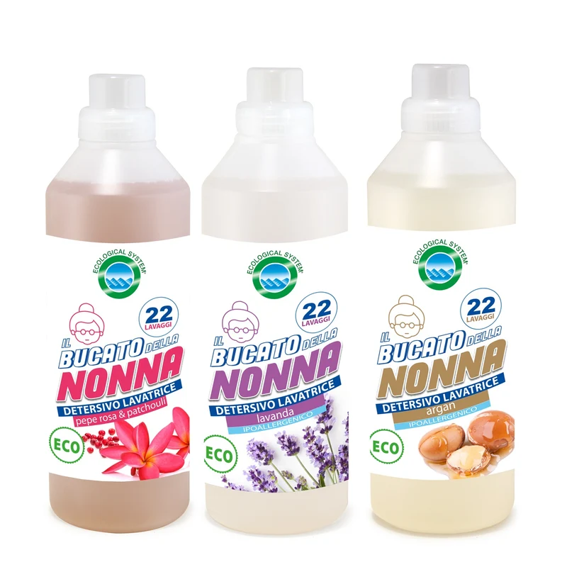 Bucato della nonna kit 3 detersivi lavatrice