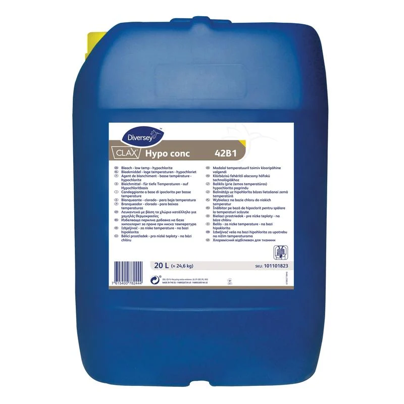 Clax Hypo Conc 42b1, candeggina liquida sulla base di ipoclorito di sodio | Contenitore (20 L)