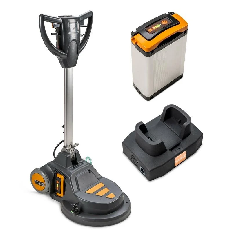 Kit starter Taski Ergodisc Flexx 43, macchina a ruota singola operata a batteria con tre velocità | Pacchetto (1 pezzo)
