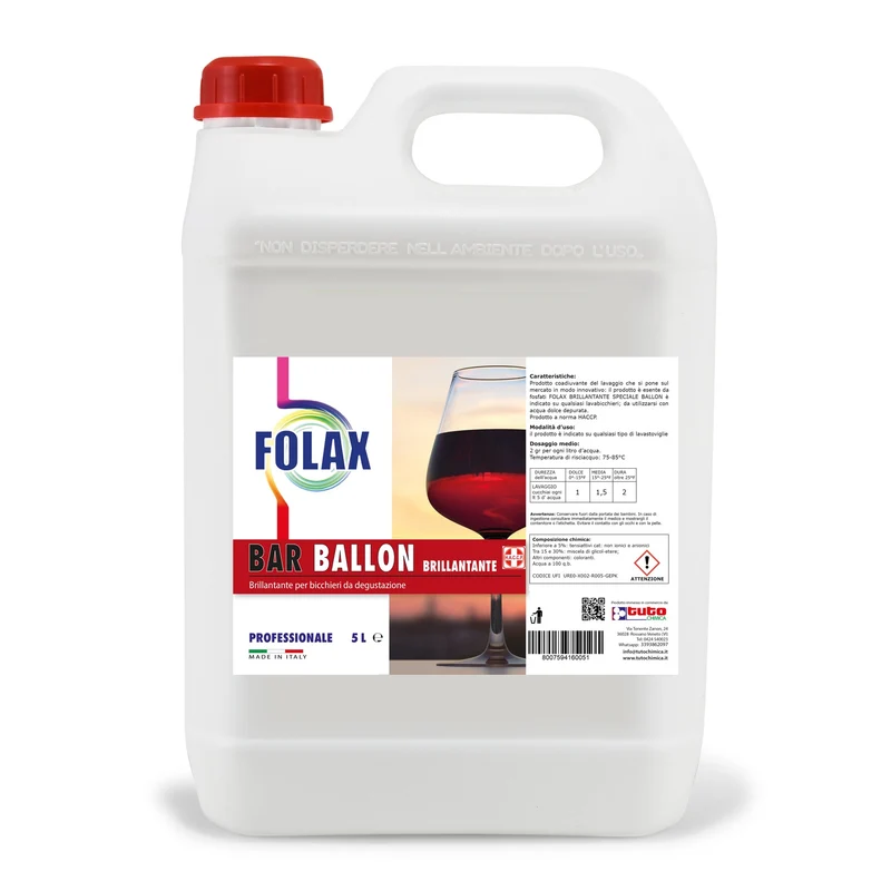 Folax brillantante ballon per bicchieri da degustazione