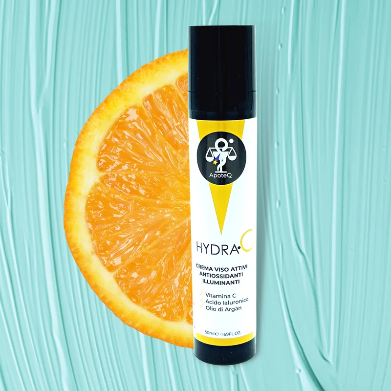 ApoteQ- HydraC- Crema Viso all'Acido Ialuronico e Vitamina C- 50ml