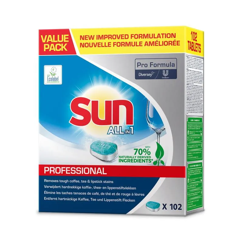 Sun Professional All in 1 Tabs per la lavastoviglie
