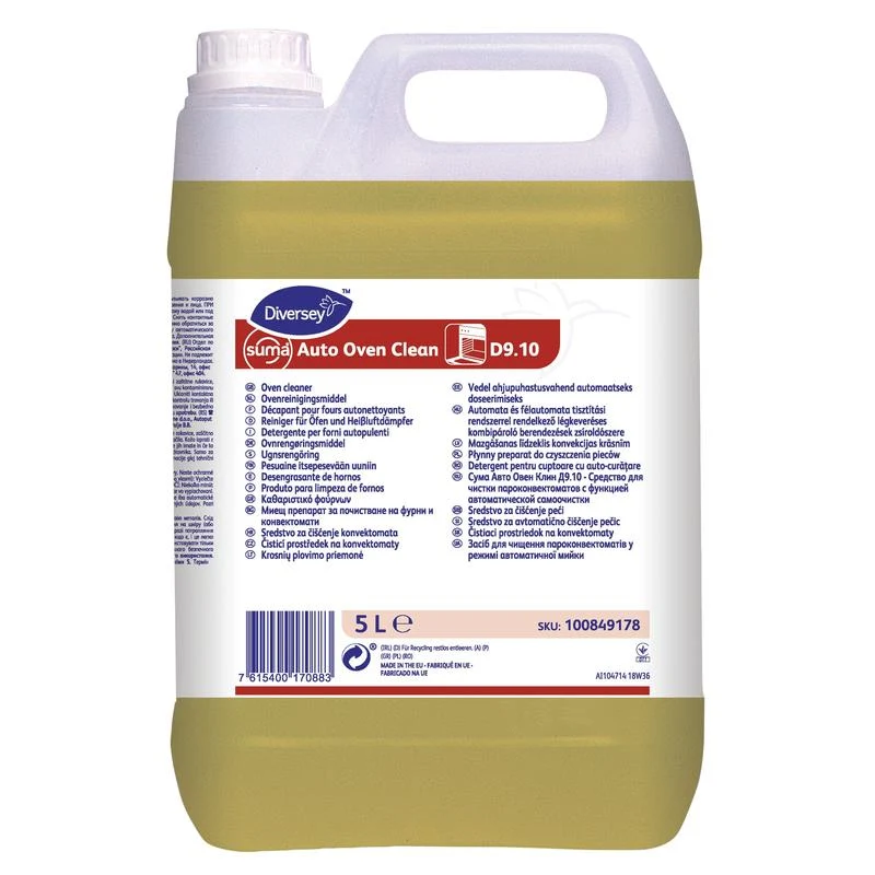 SUMA Auto Forno Clean D9.10, detergente per alcalina ad alto livello per AUM. Pulizia convettomatica | Contenitore (5 L)