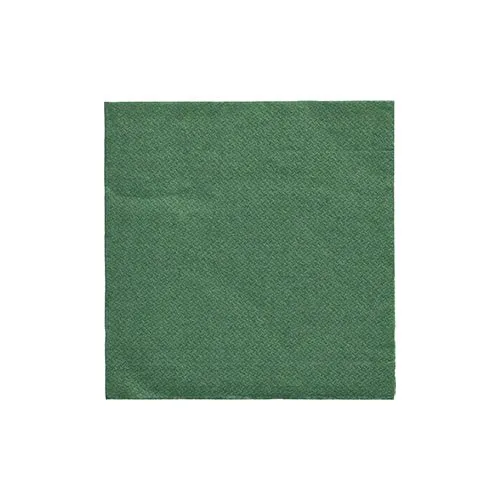 PAPSTAR Tovaglioli 1/4 piega, 24x24 cm verde scuro, "Collezione DAILY" | Pellicola (20 pezzi)