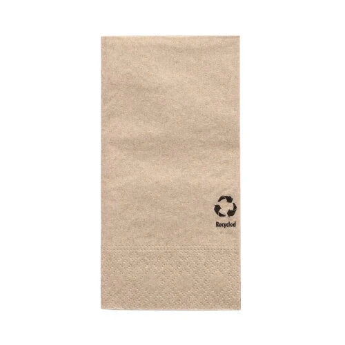PAPSTAR Tovaglioli 3 strati, 33x33 cm, naturali, di carta riciclata | Pellicola (100 pezzi)