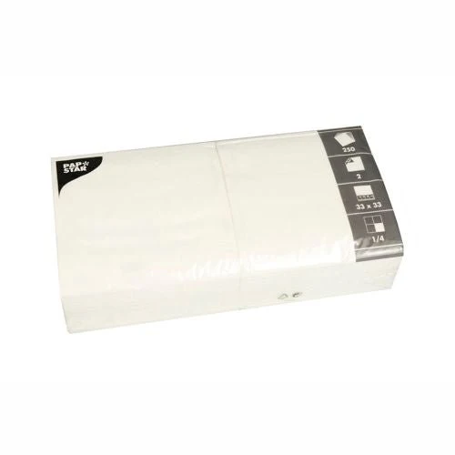 PAPSTAR 250 tovaglioli, 2 strati 33 x 33 cm 1/8 volte