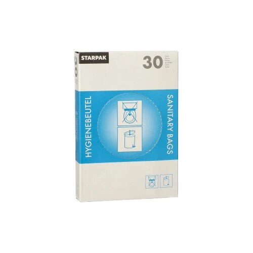 STARPAK 30 BASS HYGIENE 28,5 cm x 8 cm x 7 cm bianco nella scatola del donatore | Scatola di donazioni (30 pezzi)