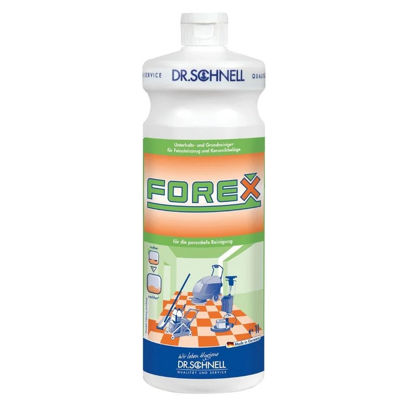 Dr. Schnell MANUTENZIONE ALCALINE Forex e detergente di base per greschi di porcellana e rivestimenti in ceramica