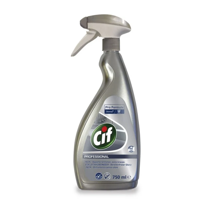 CIF Professional Acciaio in acciaio inossidabile pulisce e protegge le superfici in acciaio inossidabile | Bottiglia (750 ml)