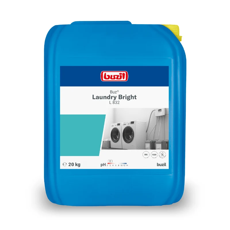 Buzil Buz® Laundry Bright L 832 Bleach liquido e componente di disinfezione | Contenitore (20 kg)