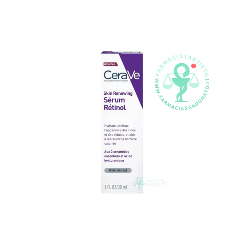 Cerave Skin Renewing Serum Siero Viso Antirughe e Antietà Retinolo 30ml