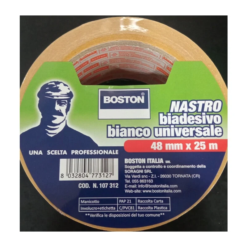 Nastro Biadesivo 50MMX4,5M Boston Italia Boston 33 Pezzi