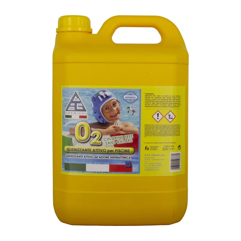 Igienizzante per Piscina S Cloro Multiattivo 5 l Cag Chemical